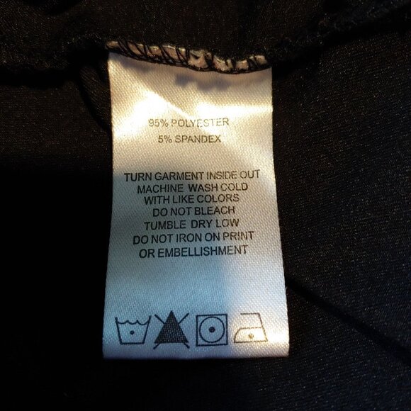 House of Dereon Black Full Zip Short Sleeve Goth Grunge Rocker Chick Dress M - Picture 12 of 12